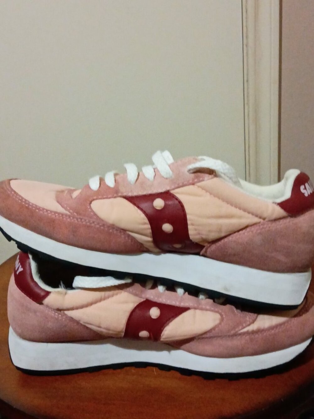Saucony Jazz 81 Womens Size 7.5 Pink White Running Shoes Sneakers 1044-91 - Picture 12 of 13
